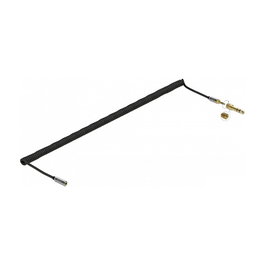 DeLOCK 85834 Cable Extensión Audio 3.5 mm Macho a Hembra 5 m Negro con Adaptador 6.35 mm | Longitud 5 Metros | AWG 28 | Contactos Chapados en Oro