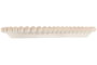DKD Home Decor Bandeja de Decoración en Resina Simil Travertino Beige 24,5x13x2,5 cm