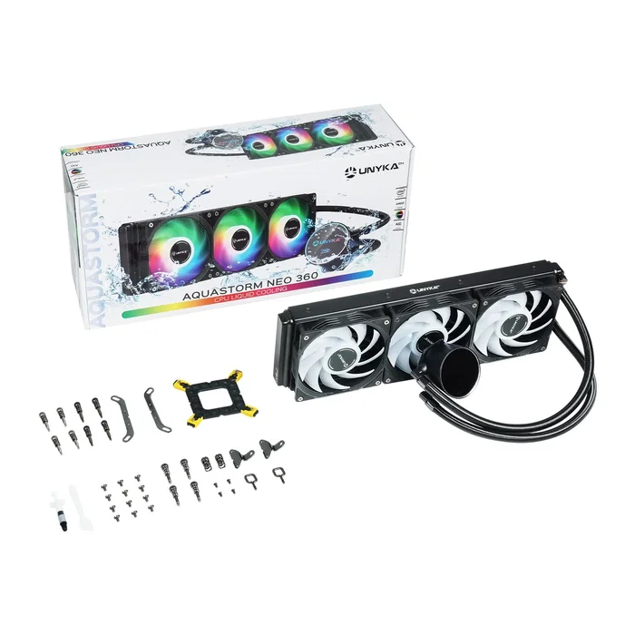 Unykach AquaStorm Neo 360 Refrigeración Líquida AIO Negro