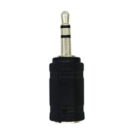 LogiLink Adaptador de audio 3,5 mm macho a 2,5 mm hembra, negro