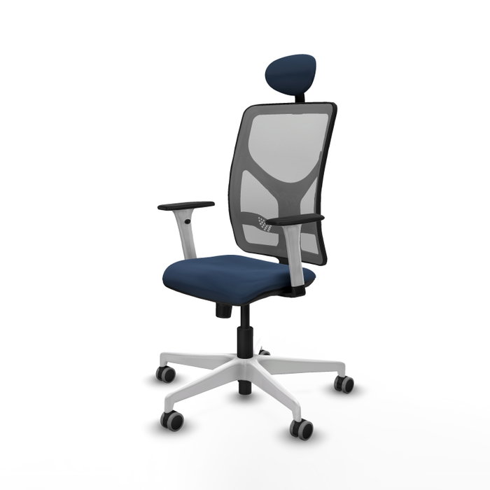 PIQUERAS Y CRESPO Silla de oficina Motilla Azul marino y Gris PIQUERAS Y CRESPO Silla de oficina Motilla Azul marino y Gris