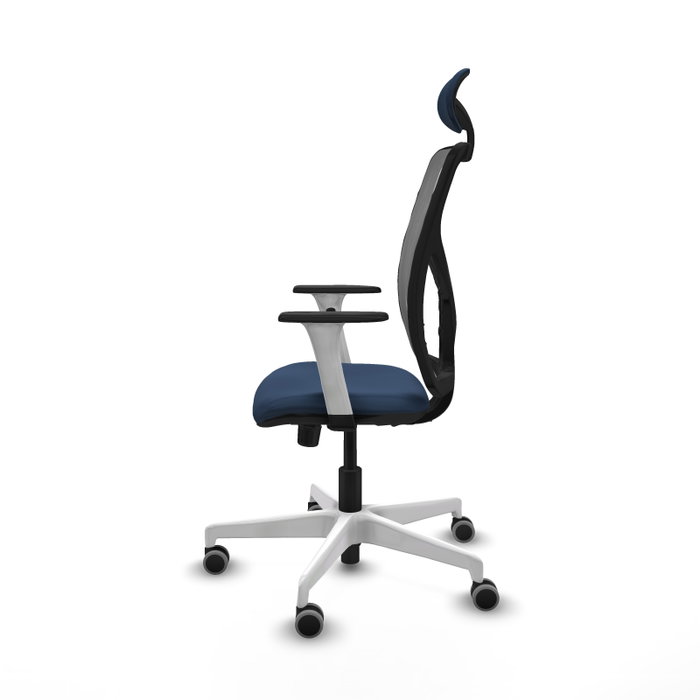 PIQUERAS Y CRESPO Silla de oficina Motilla Azul marino y Gris PIQUERAS Y CRESPO Silla de oficina Motilla Azul marino y Gris