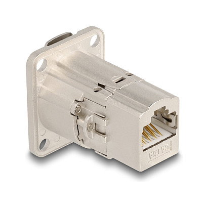 DeLOCK Conector empotrable RJ45 tipo-D Cat.6A STP Metal Plata DeLOCK Conector empotrable RJ45 tipo-D Cat.6A STP Metal Plata