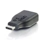 C2G CG28868 Adaptador USB-C a USB-A (5 Gbps USB 3.0) Negro para Flash Drive, Teclado, Ratón, Cable Macho/Hembra