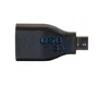 C2G CG28868 Adaptador USB-C a USB-A (5 Gbps USB 3.0) Negro para Flash Drive, Teclado, Ratón, Cable Macho/Hembra