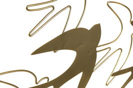 DKD Home Decor Decoracion Pared Dorado 14 x 37 x 52 cm (2 Unidades)