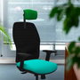 PIQUERAS Y CRESPO Alfera Silla de Oficina con Mecanismo Traslack Malla Negra y Asiento Amarillo
