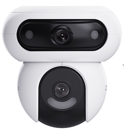 EZVIZ CS-H90 Cámara de Seguridad IP Exterior Minidomo, 2560x1440 (2K) IP65, Wi-Fi y Ethernet, Visión Nocturna Color 40m, MicroSD 512GB, CS-H90-R100-8H44WKFL