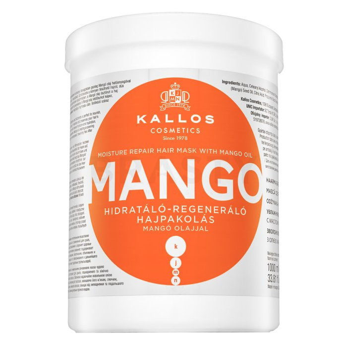 Kallos Mango Mask Mascarilla Capilar Nutritiva con Mango 1000 mL Kallos Mango Mask Mascarilla Capilar Nutritiva con Mango 1000 mL
