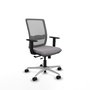PIQUERAS Y CRESPO Silla de oficina Haches Gris con mecanismo Sincro/Traslack