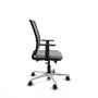 PIQUERAS Y CRESPO Silla de oficina Haches Gris con mecanismo Sincro/Traslack