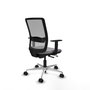 PIQUERAS Y CRESPO Silla de oficina Haches Gris con mecanismo Sincro/Traslack