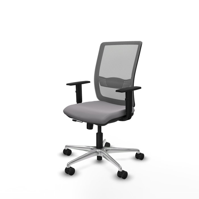PIQUERAS Y CRESPO Silla de oficina Haches Gris con mecanismo Sincro/Traslack PIQUERAS Y CRESPO Silla de oficina Haches Gris con mecanismo Sincro/Traslack