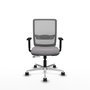 PIQUERAS Y CRESPO Silla de oficina Haches Gris con mecanismo Sincro/Traslack
