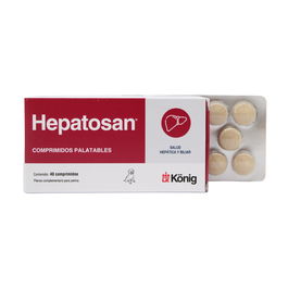 König Hepatosan 40 Comprimidos Protector Hepático Perros 10kg