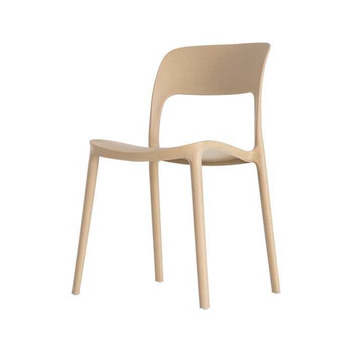 Silla Apilable Caqui Pp Contract 58 X 41 X 82 cm (Set de 2)
