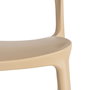Silla Apilable Caqui Pp Contract 58 X 41 X 82 cm (Set de 2)
