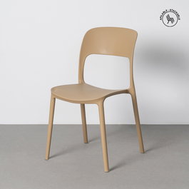 Silla Apilable Caqui Pp Contract 58 X 41 X 82 cm (Set de 2)