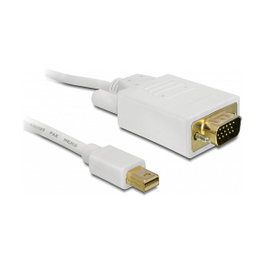 DeLOCK Cable mini DisplayPort a VGA, 3 m, Blanco