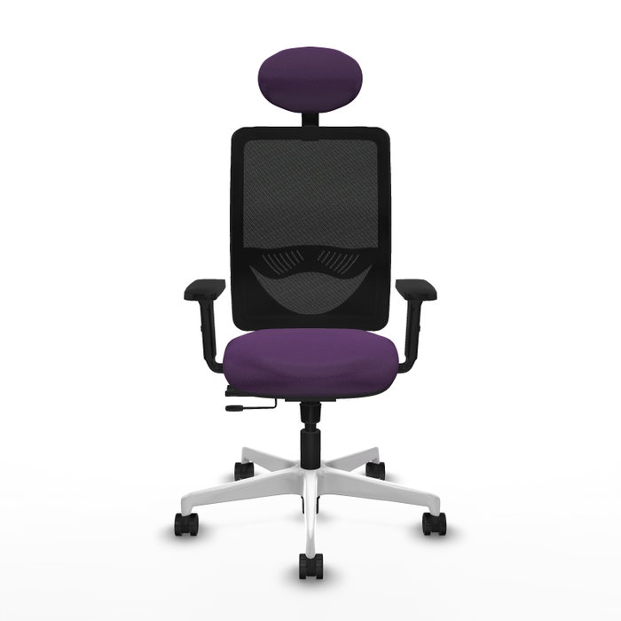 PIQUERAS Y CRESPO Silla de oficina Zulema Morado y Negro