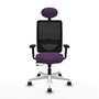 PIQUERAS Y CRESPO Silla de oficina Zulema Morado y Negro