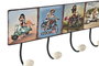 DKD Home Decor Perchero de Pared de Metal con Diseño de Motos