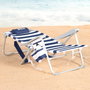 AKTIVE Silla de playa plegable con nevera portátil