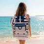 AKTIVE Silla de playa plegable con nevera portátil