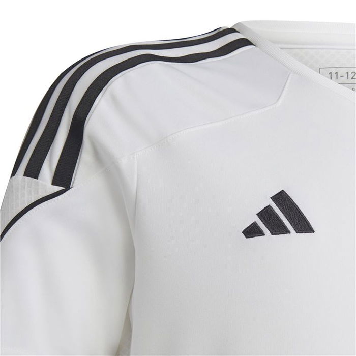 Camiseta de Fútbol de Manga Corta para Niños Adidas Tiro 23 Blanco M