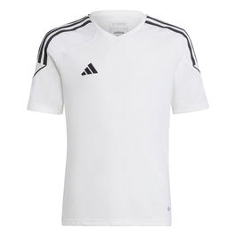 Camiseta de Fútbol de Manga Corta para Niños Adidas Tiro 23 Blanco M