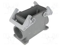 ILME Carcasa para conectores HDC tamaño 77.27 con pestillo doble