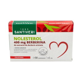 SANTIVERI Nolesterol Complemento Alimenticio Berberina 400 mg para el Colesterol 30 Comprimidos
