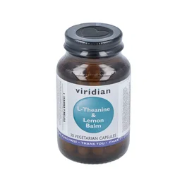 VIRIDIAN Complemento Alimenticio L-Teanina con Melisa 200mg - 30 Cápsulas Vegetales