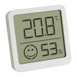 TFA 30.5053.02.04 Digitales Thermo Hygrometer, Estación Meteorológica Electrónica para Interior, Blanco