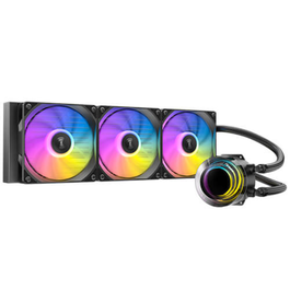 Antec Vortex Lum 360 ARGB Kit de Refrigeración Líquida para Procesador, Ventilador 12 cm, Presión 2,45 mmH2O, Negro