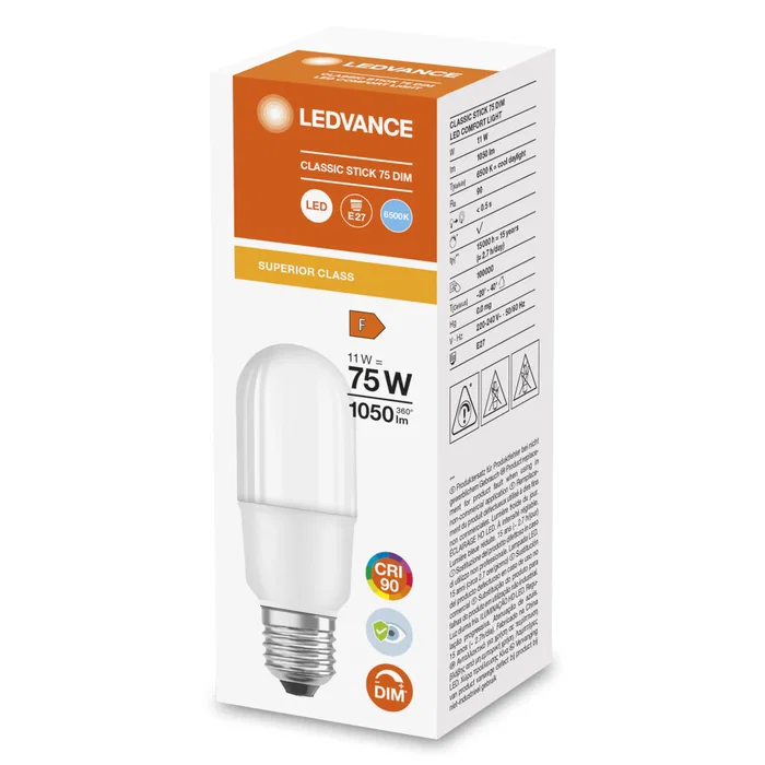 Ledvance Bombilla LED "Classic" E27 11W 1050Lm 6500K 200º IP20 Regulable LVE-4058075759640