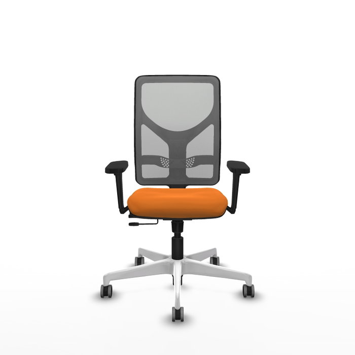 PIQUERAS Y CRESPO Silla de oficina Motilla Naranja y Gris