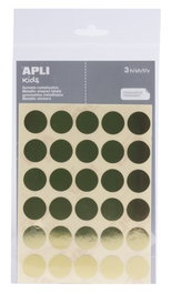 APLI Gomets Metalizados Círculo Ø 20 mm Oro Set de 10 Bolsas