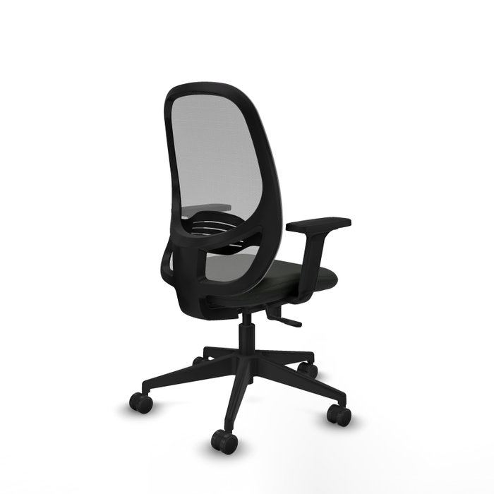 PIQUERAS Y CRESPO Silla de oficina Cilanco con mecanismo Sincro, Negro y Gris
