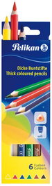 Lapices De Colores Pelikan Triangular Estuche De 6 (Bsd6Dn)