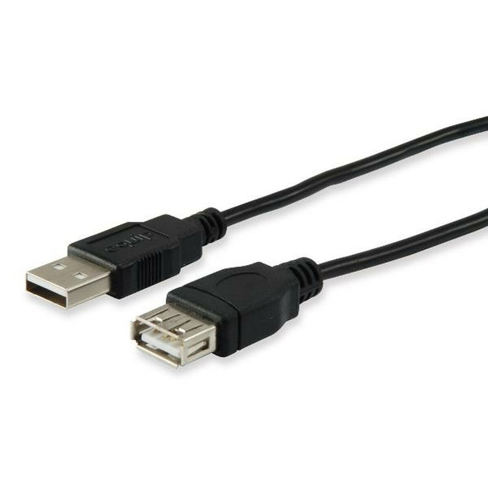 Equip Cable de Extensión USB 2.0 Tipo A Macho a Hembra 5m Negro