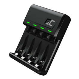 Green Cell VitalCharger Cargador de Baterías Ni-MH AA/AAA MicroUSB/USB-C Negro
