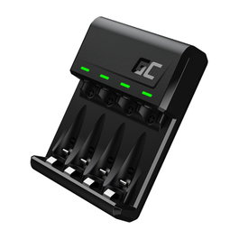 Green Cell VitalCharger Cargador de Baterías Ni-MH AA/AAA MicroUSB/USB-C Negro