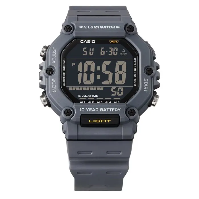CASIO AE-1600H Reloj Digital para Hombre Cuarzo Gris AE-1600H CASIO AE-1600H Reloj Digital para Hombre Cuarzo Gris AE-1600H