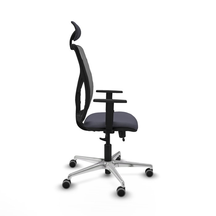 PIQUERAS Y CRESPO Silla de oficina Motilla con mecanismo Sincro/Traslack Gris