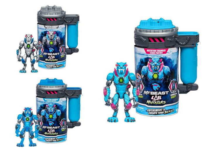Mr. Beast Figuras Mutantes Figura 14 cm Añade Líquido Pulsa Escáner Dactilar Revela Mutador Modelos Surtidos