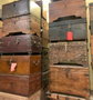 DKD Home Decor Arcón Item Home Unique/Antique Negro Marrón Madera 31 x 31 x 46 cm