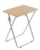 Inde Mesa Plegable Madera-Metal 48x38x66 cm 12mm Mdf 5.28 kg (2 Unidades)