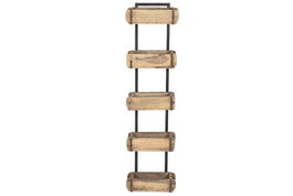 DKD Home Decor Estantería Teca 32x14x124 Ladrillos Antiguos