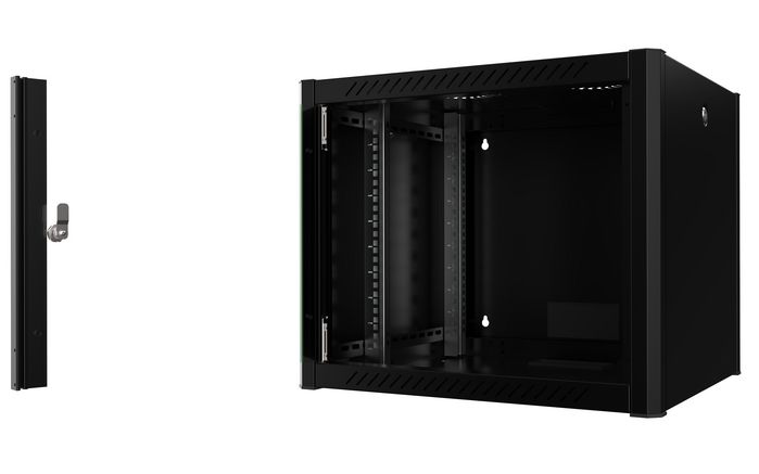 Lanview Gabinete Rack 19" 9U 60 x 56 Montaje en Pared Pro